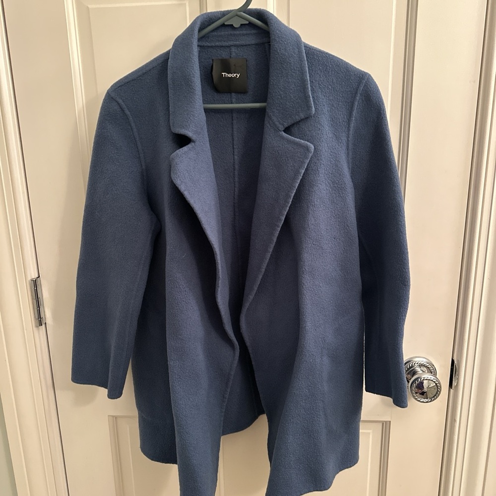Theory Wool/Cashmere Blue Blazer